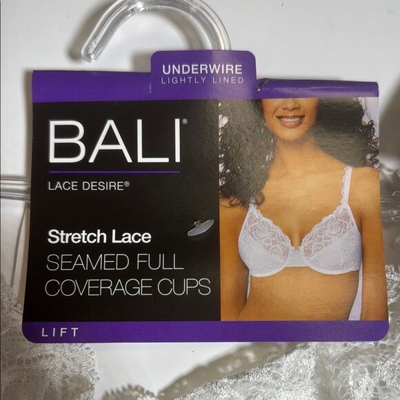 Bali White Lace Underwire Bra - Picture 1 of 5
